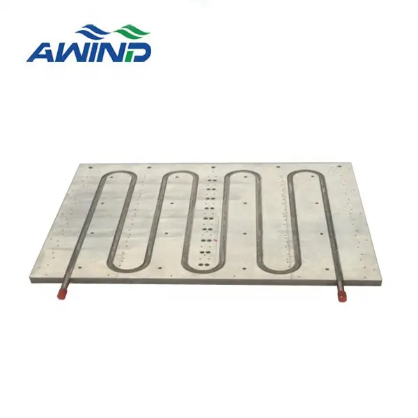 High power 1000w aluminum coldplate copper pipe heatsink water cooled heat sink liquid cold cooling plate profile supplier