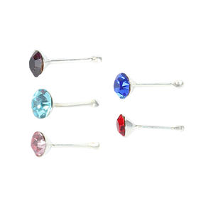 24 piezas de alta calidad de garra de diamante blanco Invisible pequeño oreja Stud Zircon <span class=keywords><strong>labios</strong></span> <span class=keywords><strong>en</strong></span> caja delgada nariz Stud moda <span class=keywords><strong>Piercing</strong></span> joyería - Product Image 1