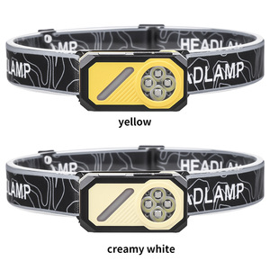 Lampe frontale LED T155 700 mAh rechargeable avec affichage numérique, lumière de course portable avec clip pour casquette, aimant et lumière d'ambiance RGB - Product Image 4