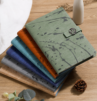 Boîte-cadeau de cahier A5 rétro personnalisé à la mode avec boucle magnétique planification d'affaires réunion bloc-notes couverture en papier Logo imprimé