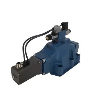 Rexroth 4WRLE.V series 4/3 servo solenoid directional control valves pilot operated with electrical position feedback