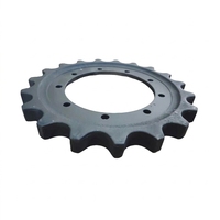 Rouleau de chenille d'entraînement pour pelle hydraulique série XE, 19 dents, alésage 185 mm, pour train de roulement