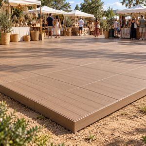 Sistema de Terraza Portátil Premium para Balcón, WPC, Acero Galvanizado Resistente, Impermeable, Prefabricado, Modular, Envío Rápido, en Stock - Product Image 4