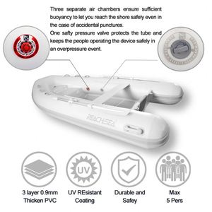 REACHSEA Ut 9.5ft CE RIB 290, Bote Inflable con Casco de Aluminio y PVC Hypalon en Venta - Product Image 6