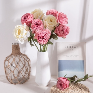 Loulan - Tallo de Rosa Seca y Tostada de Una Sola Flor, Rosa Artificial Realista y Duradera, Decoraciones para el Día de la Madre y Navidad - Product Image 4