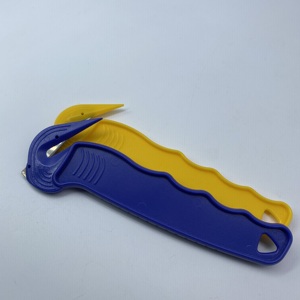 Tùy Chỉnh An Toàn Tiện Ích Dao Màu Vàng Nhựa Xử Lý Cao Carbon Lưỡi Thép DIY OEM Dùng Một Lần Máy Cắt Phim & Băng Móc Hộp - Product Image 5