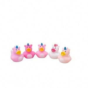 New Mini Rainbow Unicorn Duck Plastic Party Decorations Birthday Gift <b>Bath</b> Water Play Sand Playing Tool 2 Inches - Product Image 1