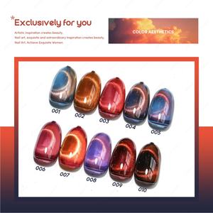 JTING Colección de Esmaltes en Gel Ojo de Gato Atardecer de Alta Pigmentación 10 Colores, Esmalte en Gel Magnético 3D Efecto Lente Atardecer Dorado, Libre de TPO/HEMA, OEM ODM - Product Image 3