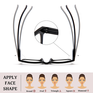 Khuyến mãi bán buôn khung hẹp bản lề mùa xuân hình chữ nhật phổ biến nhựa chống ánh sáng màu xanh kính mắt kính đọc sách phụ nữ - Product Image 4