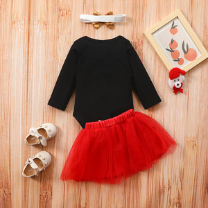 Newborn Dresses Clothes Girls Christmas Clothing Santa Baby Dress Sets of China Supplier for <b>Gifts</b> - Product Image 2