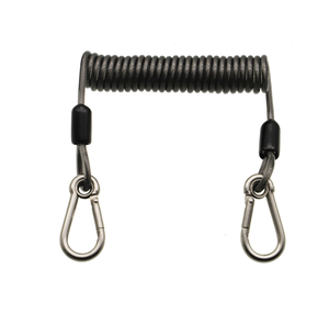 DFR1113 1.5M 2M 3M Cordon enrouleur en PU personnalisé à verrouillage automatique, avec mousqueton de sécurité, CN GUA - Product Image 1