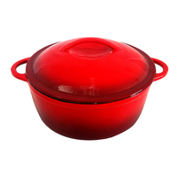Casserole en émail de 26 cm avec poignée intégrée solide