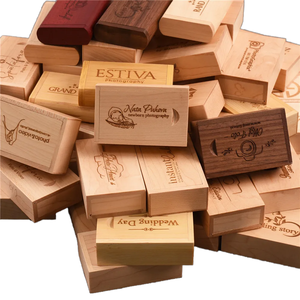 Caja de Almacenamiento de Madera de Nogal Macizo Personalizada con Tapa Deslizante, USB, Grabado Conmemorativo, Caja de Regalo de Navidad - Product Image 1