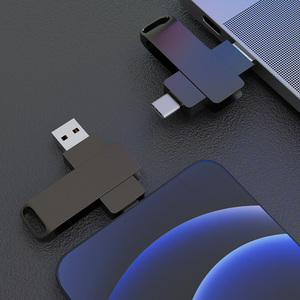 High Quality Swivel Type-C <strong>USB</strong> 2.0 3.0 <strong>Memory</strong> Stick <strong>Disk</strong> 128GB 64GB 32GB Pendrive 16GB 8GB 1GB 1TB Capacity Original OTG Metal - Product Image 2