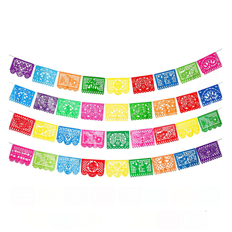 Флаг на день мексиканского некроманта, подвесной флаг, день мертвецов, пластиковая гирлянда, баннер