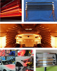 1100w quartzo infravermelho aquecimento elemento pintura calor lâmpada infravermelha cura lâmpadas infravermelhas para a pintura do carro - Product Image 5