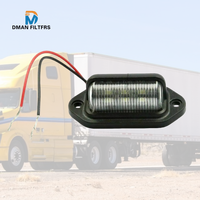 Feux latéraux de camion à LED 6LED 12v/24v, 6000K, feux de plaque d'immatriculation pour voiture, remorque, SUV, camion, nouveau feu de plaque d'immatriculation, feu arrière