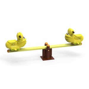 Cour bébé terrain de jeu bricolage chien crocodile en forme d'animal Double siège enfants adulte fer acier tuyau balançoire Machine jouet pour enfants - Product Image 4