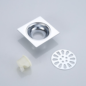 Desagüe de Piso de Acero Inoxidable de 10 Pulgadas Cuadradas, Anticorrosión, Antiolores, para Ducha o Balcón - Product Image 2