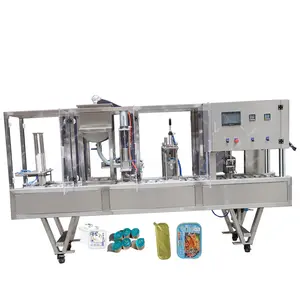 Automatic Bowl Plastic Filling And Sealing Packaging Machine Filler and Sealer