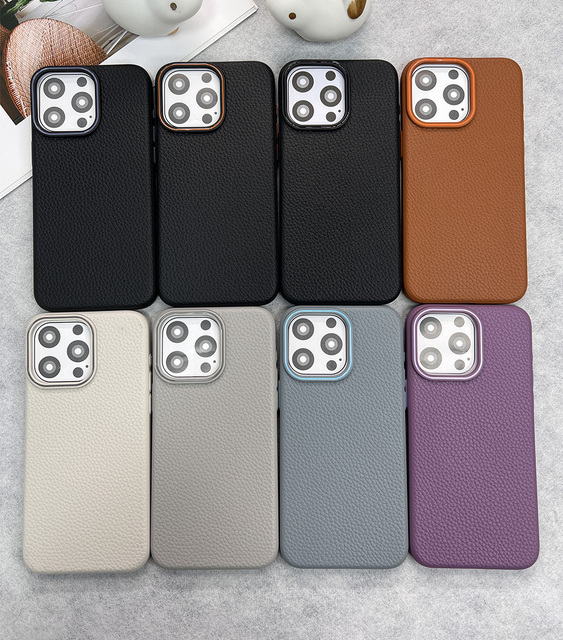 Lychee Texture Soft TPU Phone Case Inner Lining Wireless Charging Solid Pure Color TPU Phone Case for Samsung A06 A16 A36