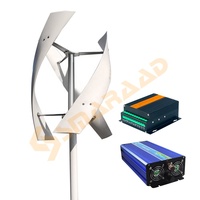 Système d'énergie éolienne solaire fabriqué en Chine, 1KW 3KW 5KW 10KW, générateur d'énergie éolienne verticale Vawt pour usage domestique