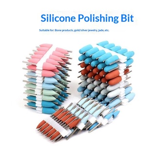 Testine Abrasive in <span class=keywords><strong>Silicone</strong></span> e Gomma, Strumento per Lucidatura Dentale a Forma di Ago, Levigatura e Lucidatura - Product Image 2