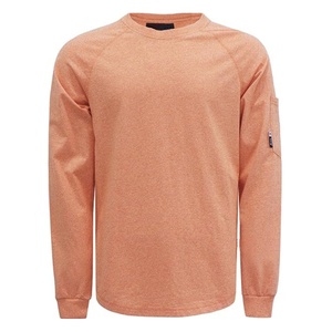 Maglietta da Lavoro <span class=keywords><strong>Serie</strong></span> Heather in Cotone 6oz Resistente alle Fiamme NFPA2112 CAT2 Ignifuga con Collo a Girocollo Elastico in Filo di Aramide - Product Image 1
