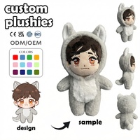 Fournisseur de jouets en peluche personnalisés : Poupée douce en peluche renard à capuche pour fêtes à thème cosplay, jouet en peluche vinyle personnalisé Tung Tung Tung Sahur