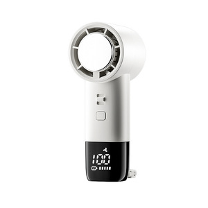 Handheld Bladeless Fan Digital Display USB Rechargeable Portable Mini Fan With Brushless Motor 12H Battery Life - Product Image 1