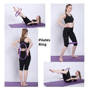 Anillo de <span class=keywords><strong>Pilates</strong></span> de <span class=keywords><strong>Material</strong></span> EVA al por mayor, equipo de ejercicio de círculo mágico con doble asa para entrenamiento físico en casa, accesorios de Yoga - Product Image 6