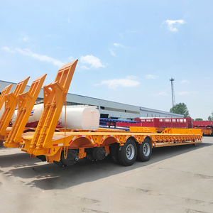 Semi-remorque surbaissée poids lourd Fengniao TITAN VEHICLE, 3-5 essieux, capacité de charge 1-2 tonnes, design col de cygne, 12,5x2,5x1,5m - Product Image 6