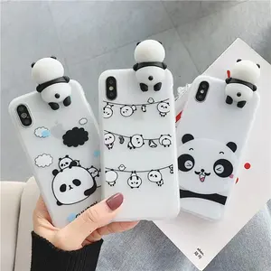 2021 Nieuw Geproduceerde Cartoon Chubby Baby Panda Mobiele Telefoon Case Voor Iphone 12 Mobiele Covers 7Plus Tpu Shell