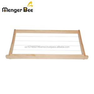 Cadres de ruche Langstroth profonds personnalisables en bois de pin néo-zélandais Menger Bee avec œillets en fil d'acier inoxydable, fentes pour trous de 4x5mm - Product Image 2