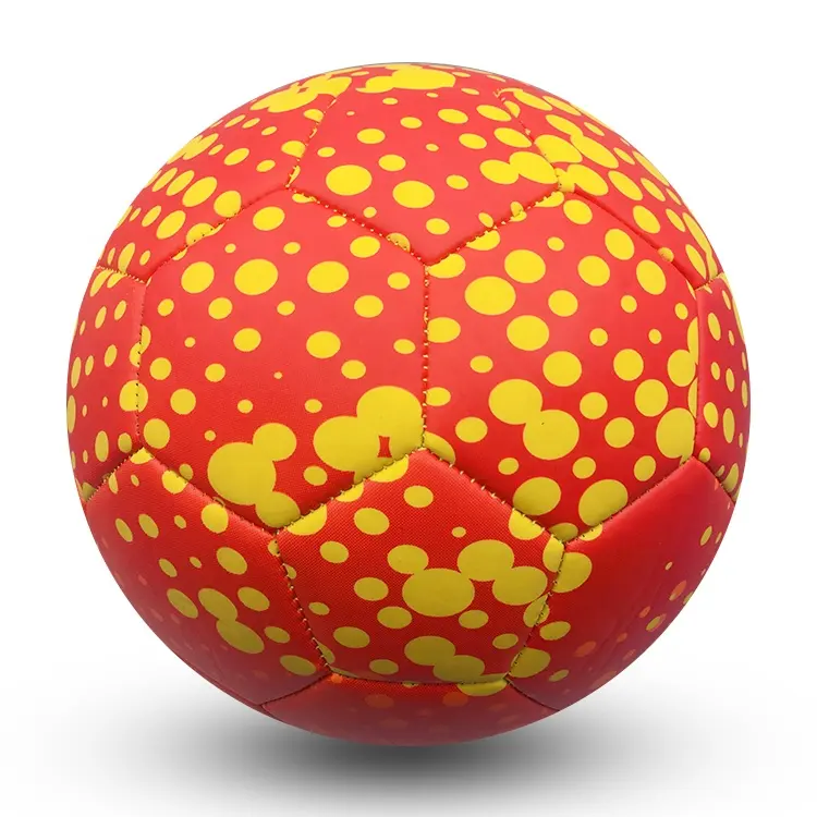 Kırmızı siyah PVC ucuz futbol futbol topu pelotas boyutu 5 4 3 2 1 için oyuncaklar promosyon