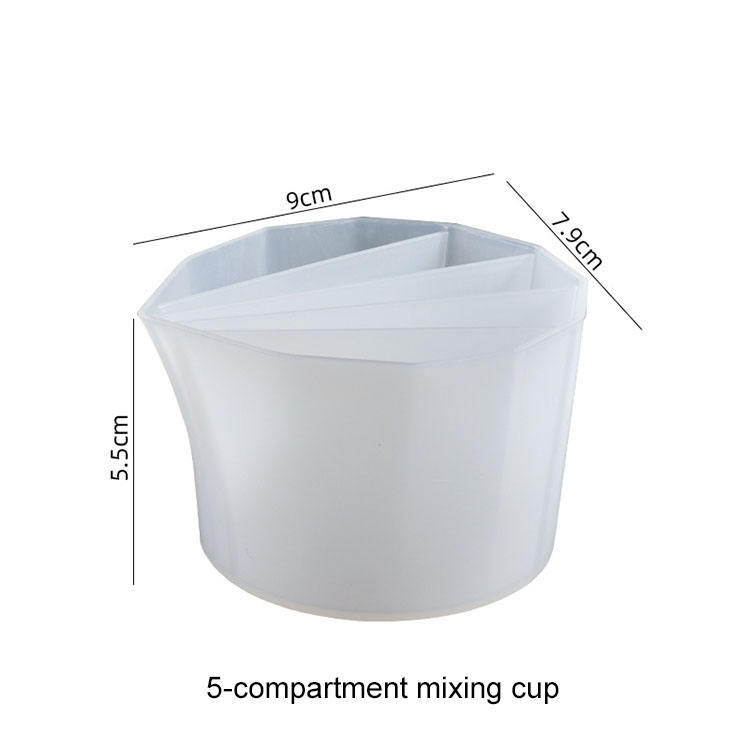 Taza de mezcla 5-compartimiento