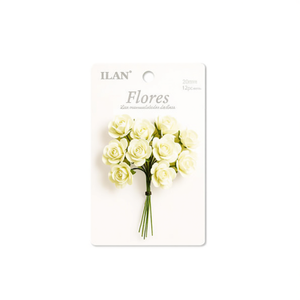 ILAN Fiori Artificiali 20cm 12pz per Artigianato e Decorazioni - Product Image 1