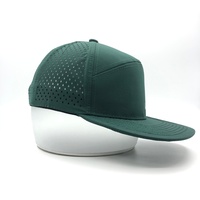 Casquette de baseball personnalisée style Merlin, modèle Snapshot Sport Golas, découpée au laser, 6 panneaux, imperméable, pour le golf, à visière plate