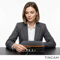 Switch industriel géré Gigabit de couche 3 à 8 ports, 4 ports fibre SFP + 4 ports Ethernet RJ45, double alimentation DC12-57V, -40~85°C ° C