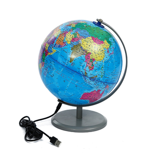 Gelsonlab Globos giratorios de escritorio clásicos, enseñanza geográfica, globos interactivos con mapa del mundo - Product Image 3