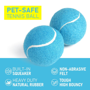 Jouets à mâcher pour chiens personnalisés avec logo, écologiques, en gros, balles de tennis en caoutchouc pour animaux de compagnie, jouets interactifs pour chiens - Product Image 3