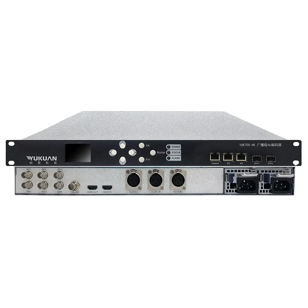 Codificador de vídeo SRT HLS UDP H265 de baixa latência para transmissão ao vivo HEVC 4K