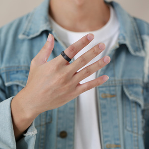 Người Đàn Ông Của Nhẫn Cưới Engagement <span class=keywords><strong>Ring</strong></span> Cho Người Đàn Ông Đồ Trang Sức Tungsten Carbide Màu Đen 6Mm Wedding Bands Hoặc Nhẫn Của Phụ Nữ Thanh Thiết lập - Product Image 5