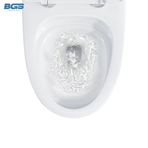 <span class=keywords><strong>Inodoros</strong></span> modernos de lujo de una pieza de cerámica oro blanco WC Sanitarios de doble descarga para <span class=keywords><strong>inodoros</strong></span> de baño para baño Gold Line - Product Image 3