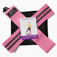 Bande de Résistance Élastique Tricotée de Haute Qualité en Tissu Polyester pour Entraînement à Domicile et en Salle de Sport – Vente en Gros