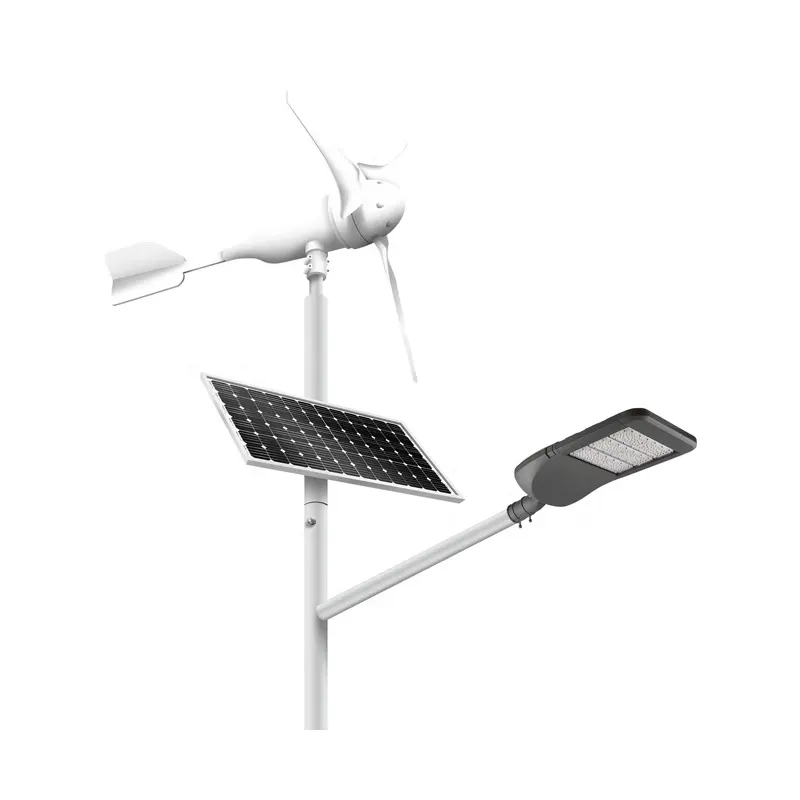 Custom Wind Solar Hybrid Street Light With Camera 200W Wind Solar Hybrid Led Street Light