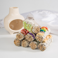 Kit de bâtonnets de sauge blanche biologique Organic Rituals avec bâtonnets d'encens au myrtille pour la purification des énergies négatives