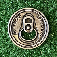 Nouveau marqueur de balle de golf personnalisé de haute qualité, couleur unie, écologique, fournisseur chinois, en promotion
