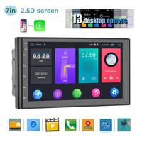 Autoradio con Android 13 de 7 Pulgadas Reproductor para Coche 1+16G 2 Din con Bluetooth FM CarPlay Inalámbrico y Android Auto