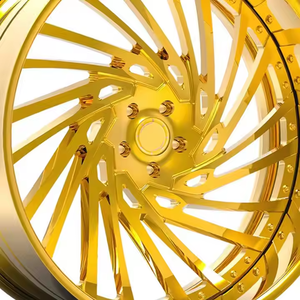 Rcsr Giả Mạo Bánh Xe Trong Mạ Vàng 19-26 Inch Sâu Món Ăn Nói 2-Mảnh Xe Bánh Xe Cho Chevrolet Silverado Cho Chrysler 300C Mới 30Mm - Product Image 2